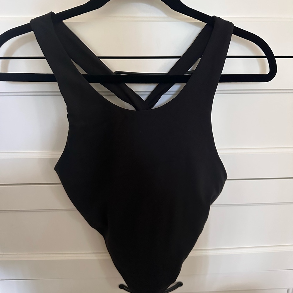 Athleta conscious padded tank top Black Size M